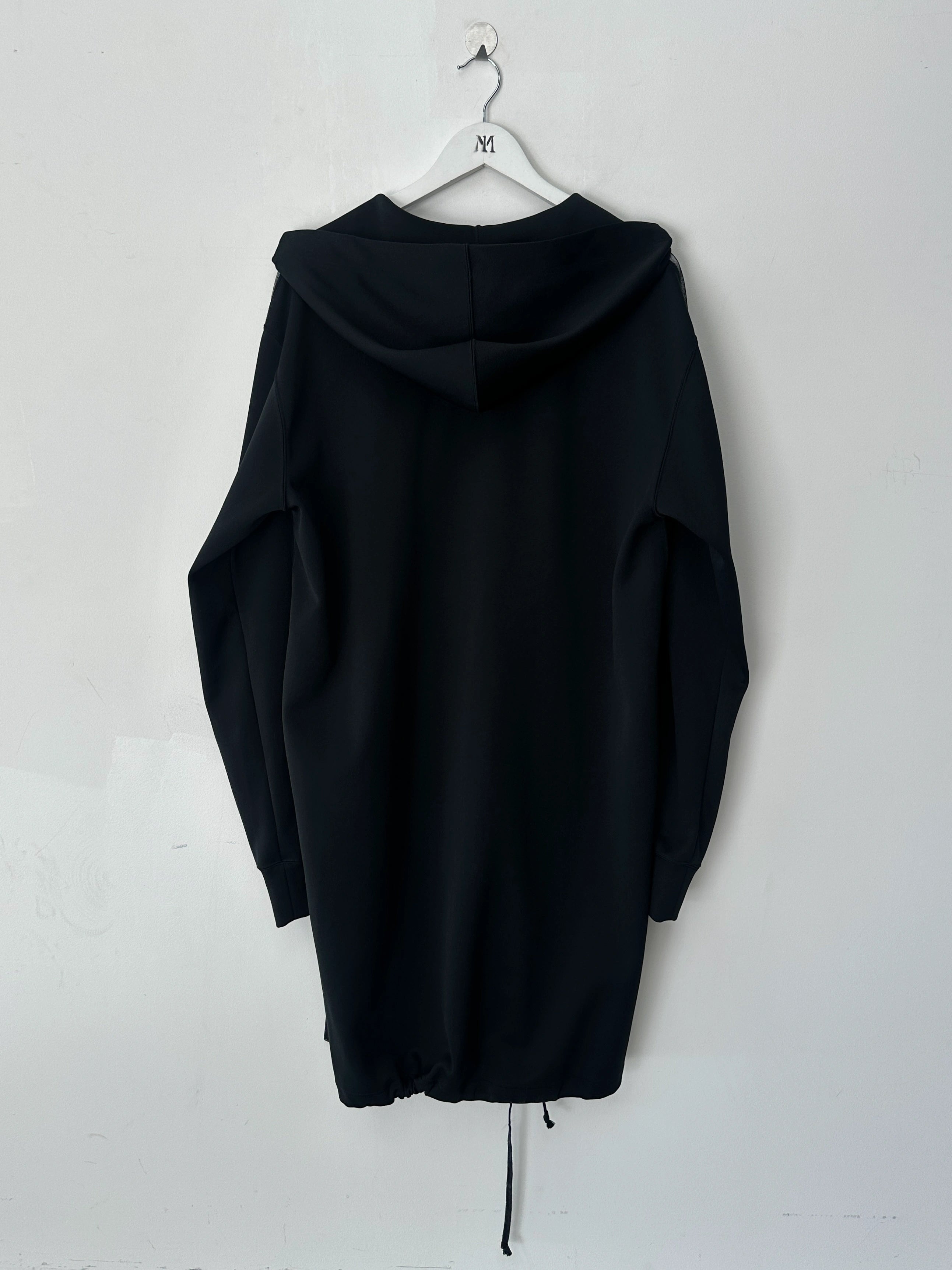 COMME DES GARÇONS - S/S 2025 MESH FRONT LONG ZIPPED HOODIE