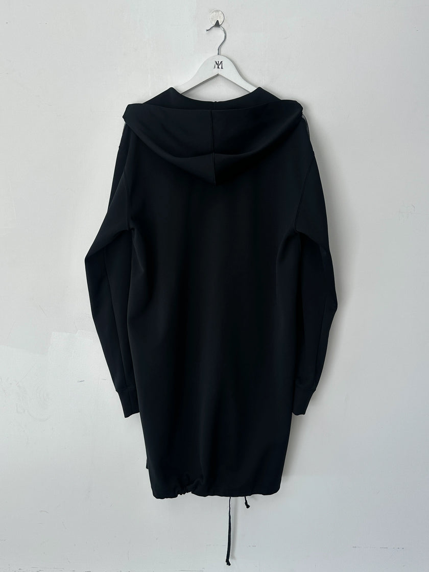 COMME DES GARÇONS - S/S 2025 MESH FRONT LONG ZIPPED HOODIE