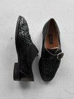 BALLY - 1980s WOVEN MONK STRAP SHOES