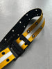 PLEIN SUD - 1990s METAL BUCKLE LEATHER BELT