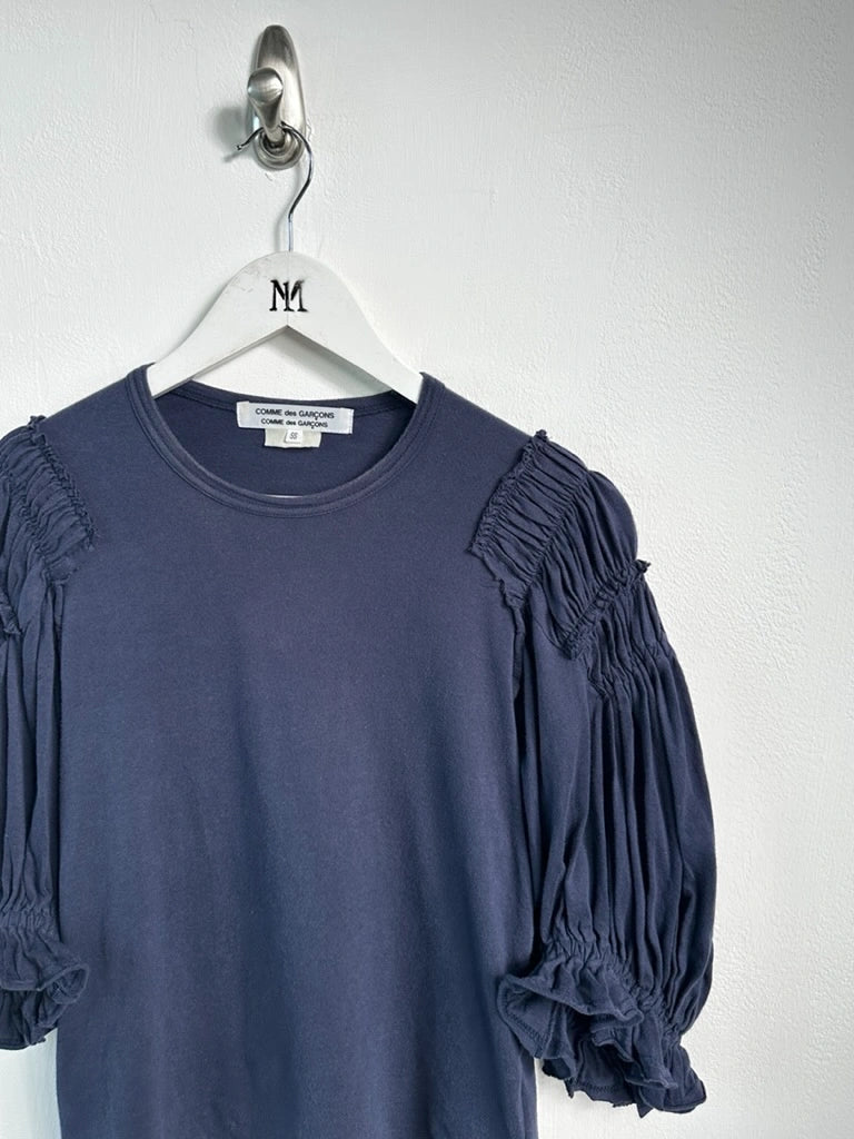 COMME DES GARÇONS - S/S 2008 RUCHED PUFF SLEEVE TOP