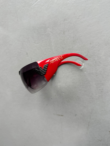 EMPORIO ARMANI  - 1990s OVERSIZED SHIELD SUNGLASSES
