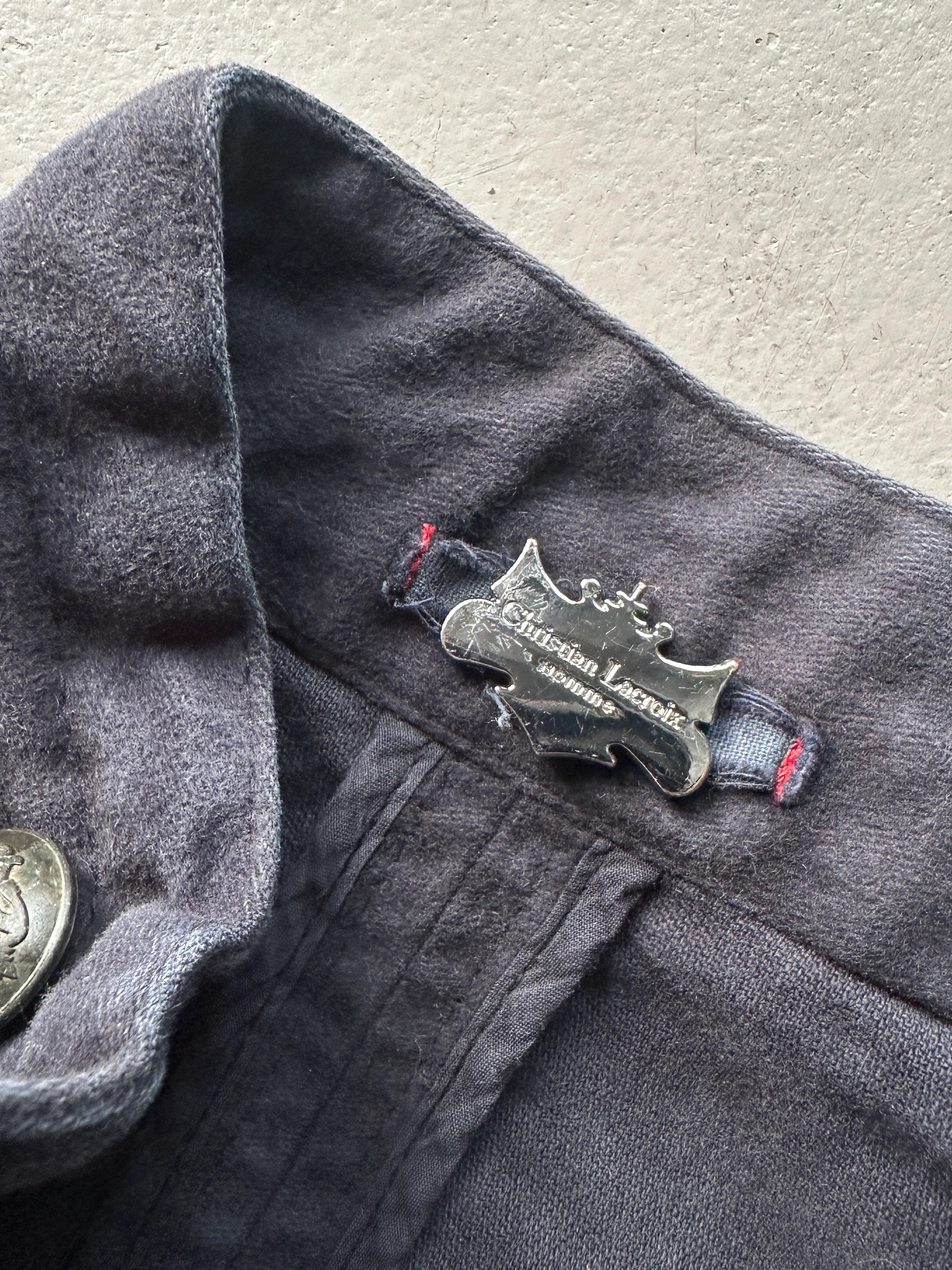 CHRISTIAN LACROIX - early 2000s CROP FIT MILITARY JACKET