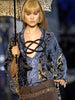 JUST CAVALLI - F/W 2006 CROPPED HOUNDSTOOTH CHECK CARGO TROUSERS