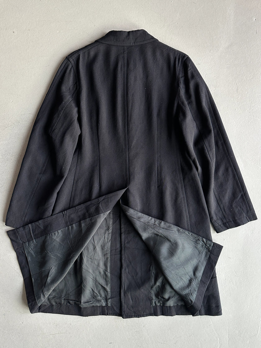 COMME DES GARÇONS - F/W 2003 MID LENGTH COAT WITH BOW DETAILS AT HEM