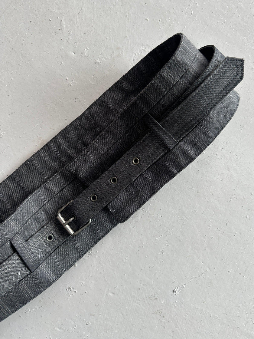 NEIL BARRETT - early 2000s LINEN WAIST BELT