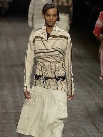 DRIES VAN NOTEN - F/W 2002 PONY HAIR LEATHER BELT