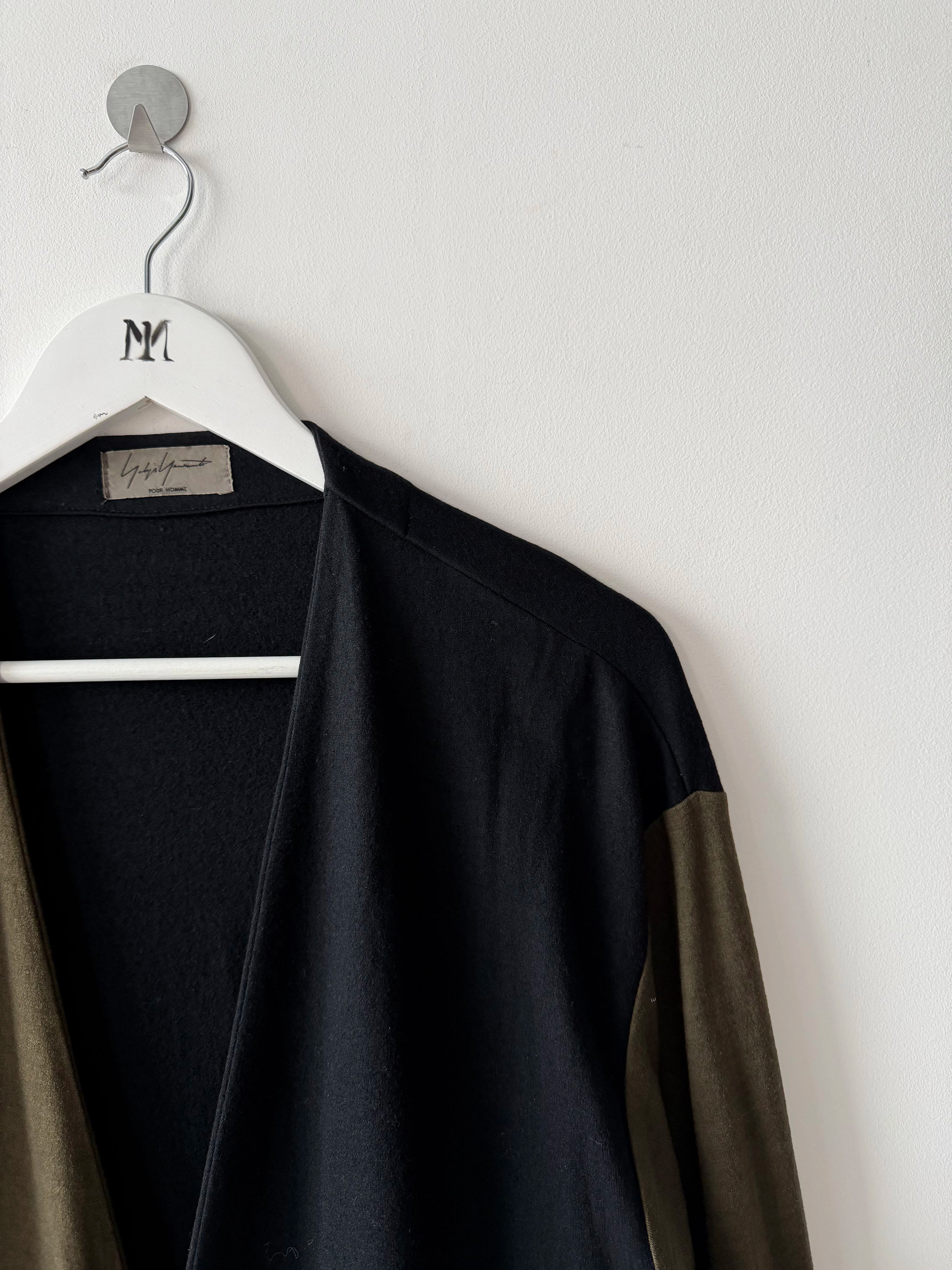 YOHJI YAMAMOTO - F/W 1996 BI-COLOUR LONG CARDIGAN