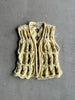 ACNE STUDIOS - OPEN KNIT DECONSTRUCTED WOOL VEST