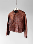 EMPORIO ARMANI 1990s  DOUBLE BREASTED LEATHER JACKET