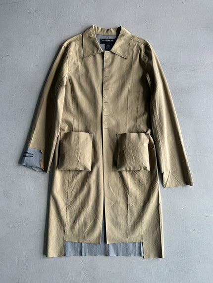 DIESEL - 1990s DECONSTRUCTED COAT WITH RAW EDGES