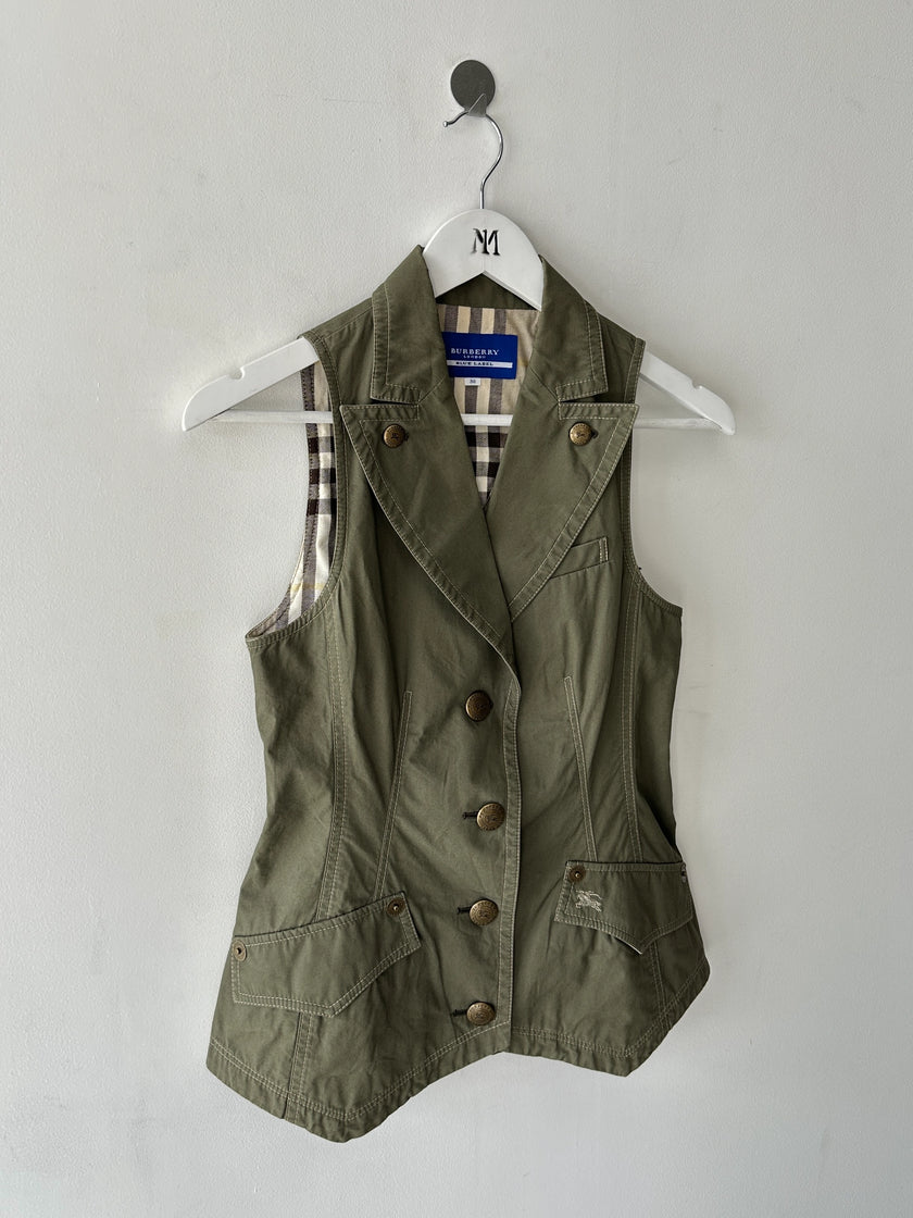 BURBERRY BLUE LABEL - early 2000s BUTTONED VEST GILET