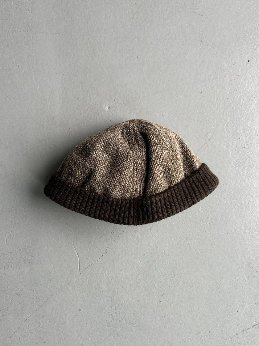 ARMANI JEANS - 1990s TWEED BEANIE HAT