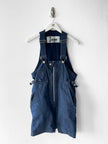 ISSEY MIYAKE PLANTATION - 1980s DENIM MINI DUNGAREE DRESS