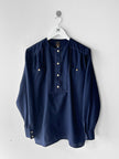 TRUSSARDI - 1980s RELAXED BLOUSE WITH PIPING DETAILS