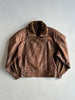 GIANNI VERSACE - 1980s LEATHER BOMBER JACKET WITH SHEARLING FUR