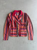 MICHIKO KOSHINO- 1980s STRIPED LINEN BLAZER