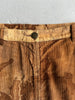ALVIERO MARTINI - F/W 2003 MAP PRINT CORDUROY SKIRT