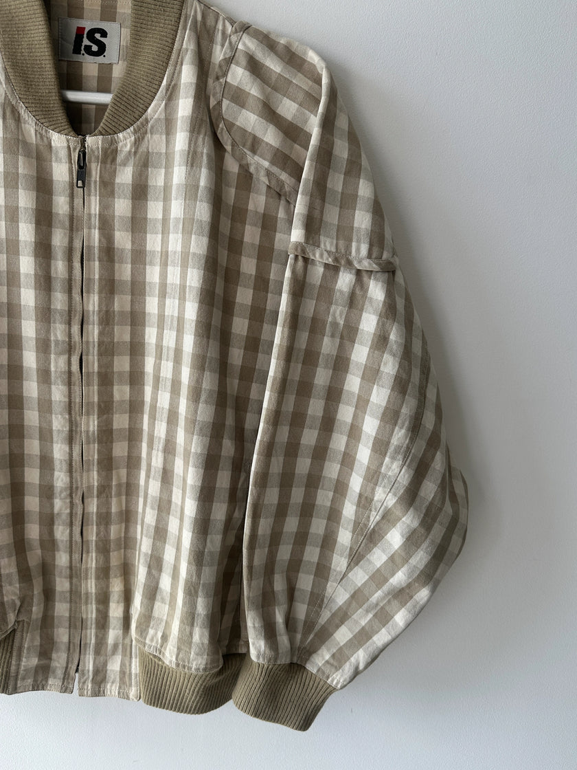 ISSEY MIYAKE IS X TSUMORI CHISATO - A/W 1984/85 CHECKED BOMBER JACKET