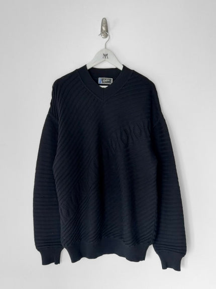 CLAUDE MONTANA - 1980s DROPPED SHOULDERS KNIT JUMPER