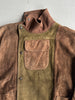 1980 ASYMMETRICAL FRONT SUEDE JACKET WITH FRONT POCKET