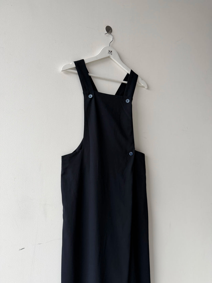 TSUMORI CHISATO - early 2000s CROP LENGTH PANELED DUNGAREE TROUSERS