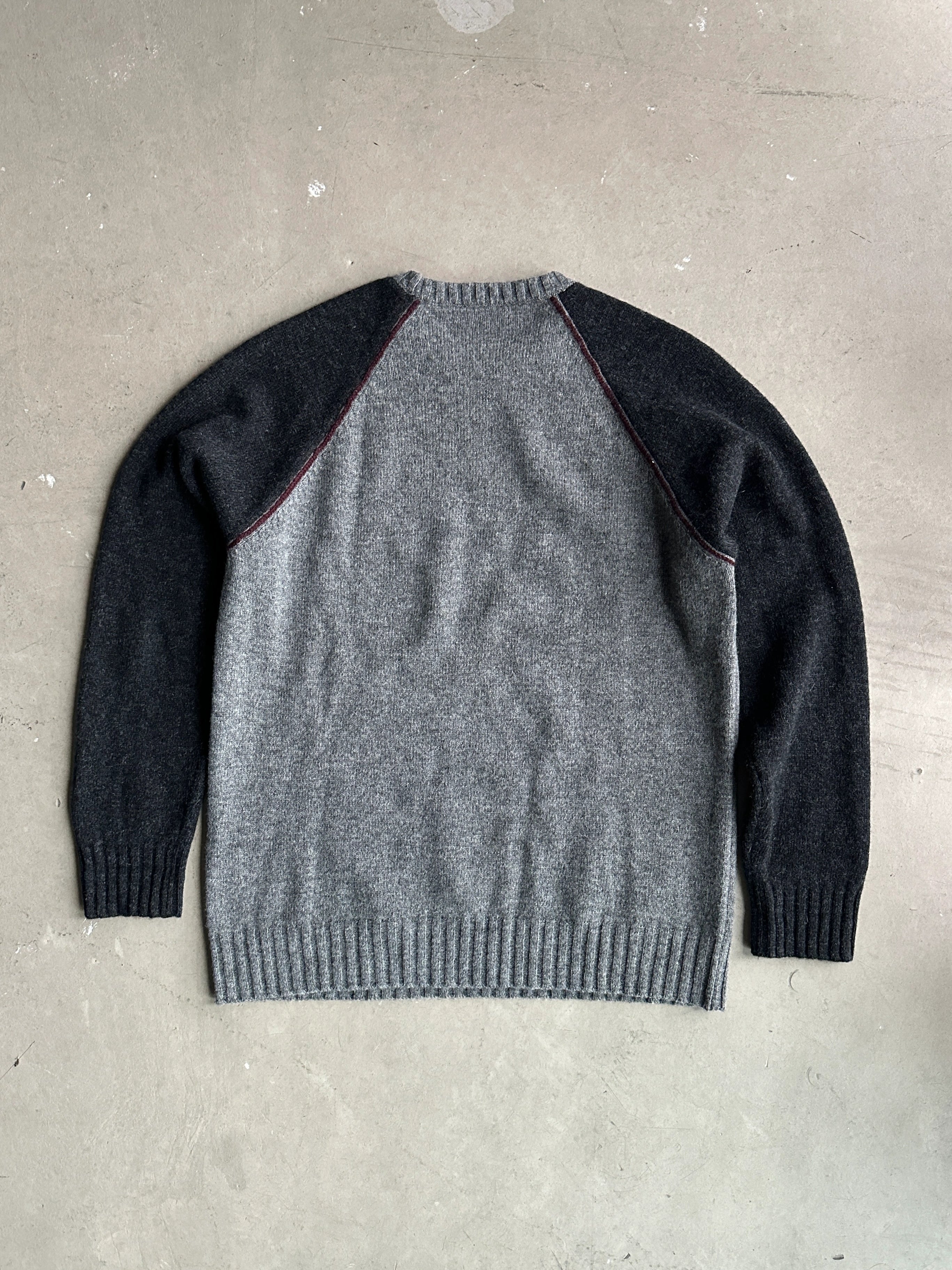 ARMANI JEANS - 1990s ROUND NECK KNIT JUMPER