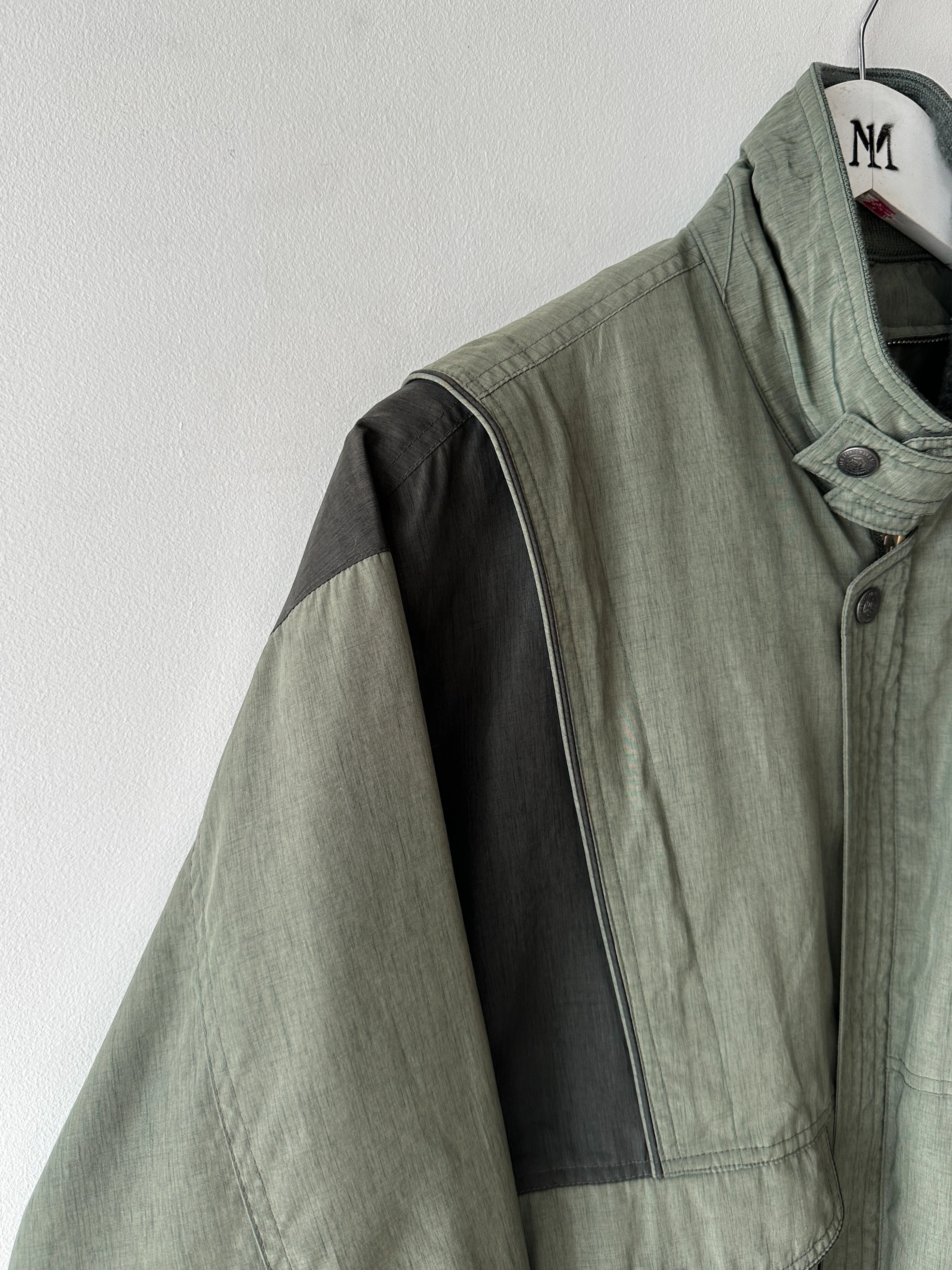 1990s COLOUR BLOCK BOMBER JACKET