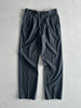 1990s PINSTRIPED FRONT PLEATS TAILORED TROUSERS