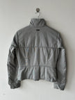 TRUSSARDI - early 2000s CROP FIT JACKET WITH CROSS STRAP DETAILS