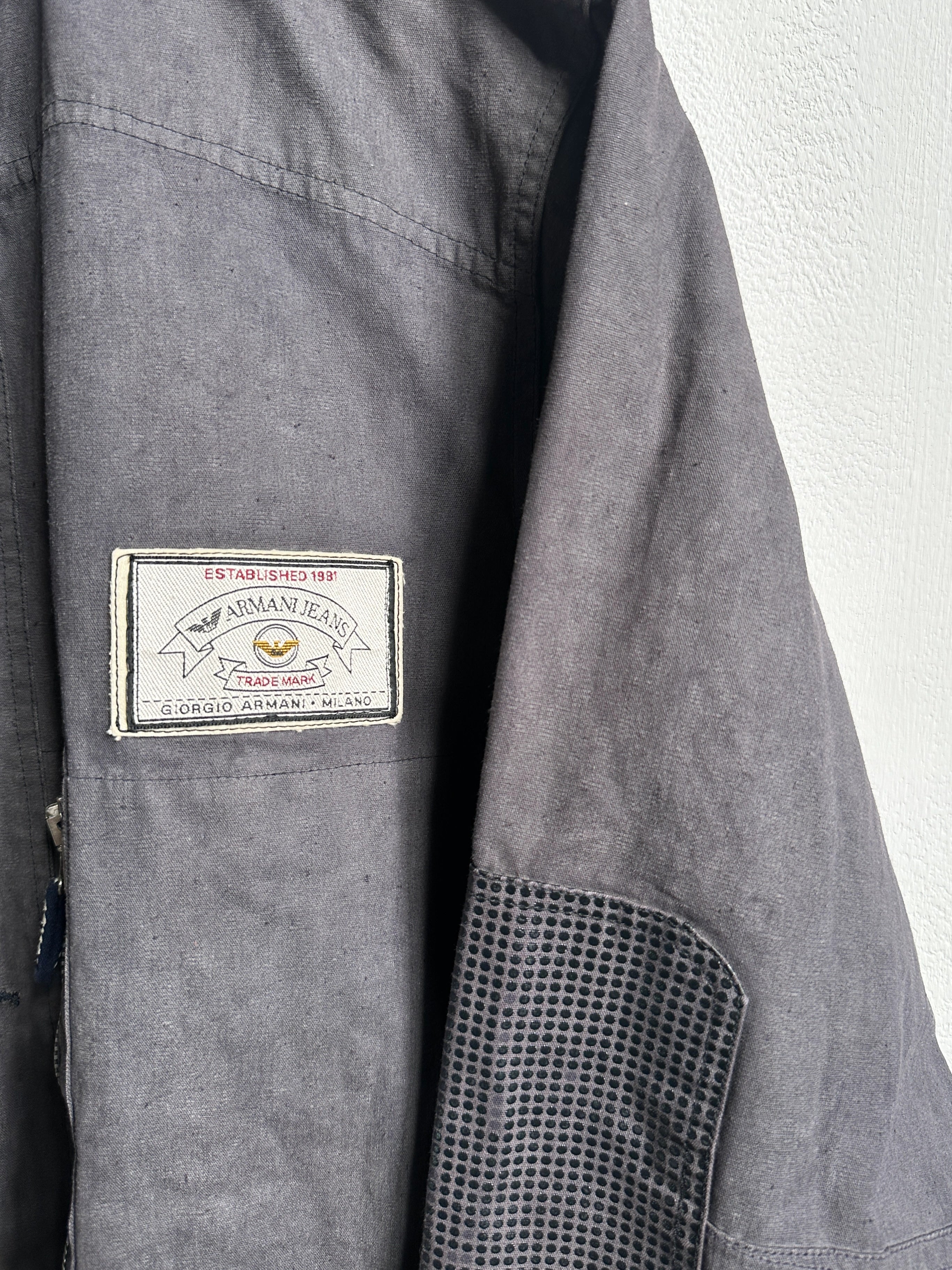 ARMANI JEANS - 1990s GUNNER SMOCK COTTON JACKET