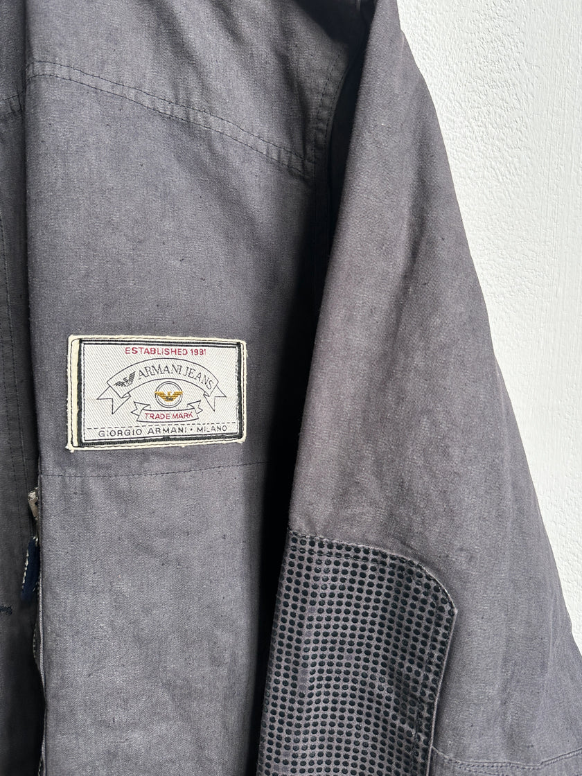ARMANI JEANS - 1990s GUNNER SMOCK COTTON JACKET