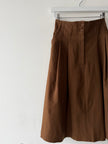 ISSEY MIYAKE SPORT - 1970s PLEATED HIGH WAIST WOOL SKIRT