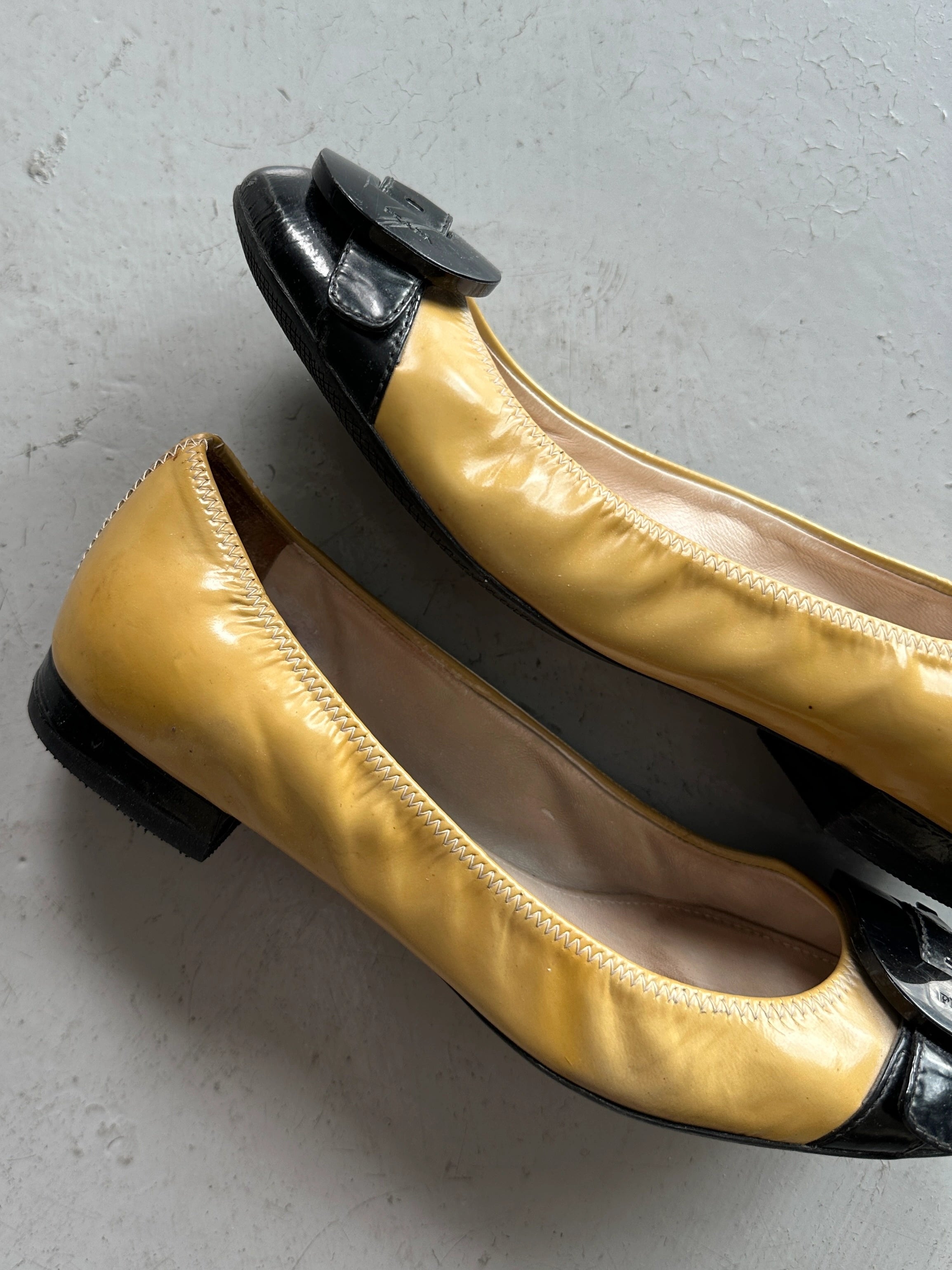 PRADA - F/W 2008 BICOLOR BALLERINA FLATS