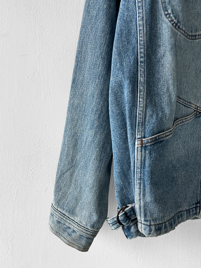 MARITHÉ + FRANÇOIS GIRBAUD - 1980s STONE WASHED DENIM JACKET