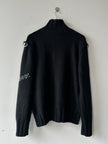 JOHN RICHMOND - F/W 2003 HIGH NECK CHUNKY KNIT BONDAGE JUMPER