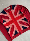 FAKE LONDON - 1990s UNION JACK CASHMERE CREW NECK JUMPER