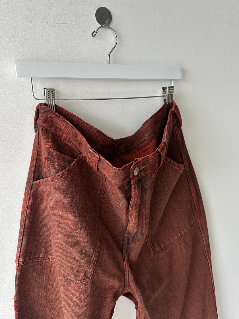 PAUL SMITH  - 2000s CARGO DISTRESSED JEANS