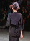 YOHJI YAMAMOTO - S/S 2014 CROPPED JACKET WITH SCULPTURAL LAPELS