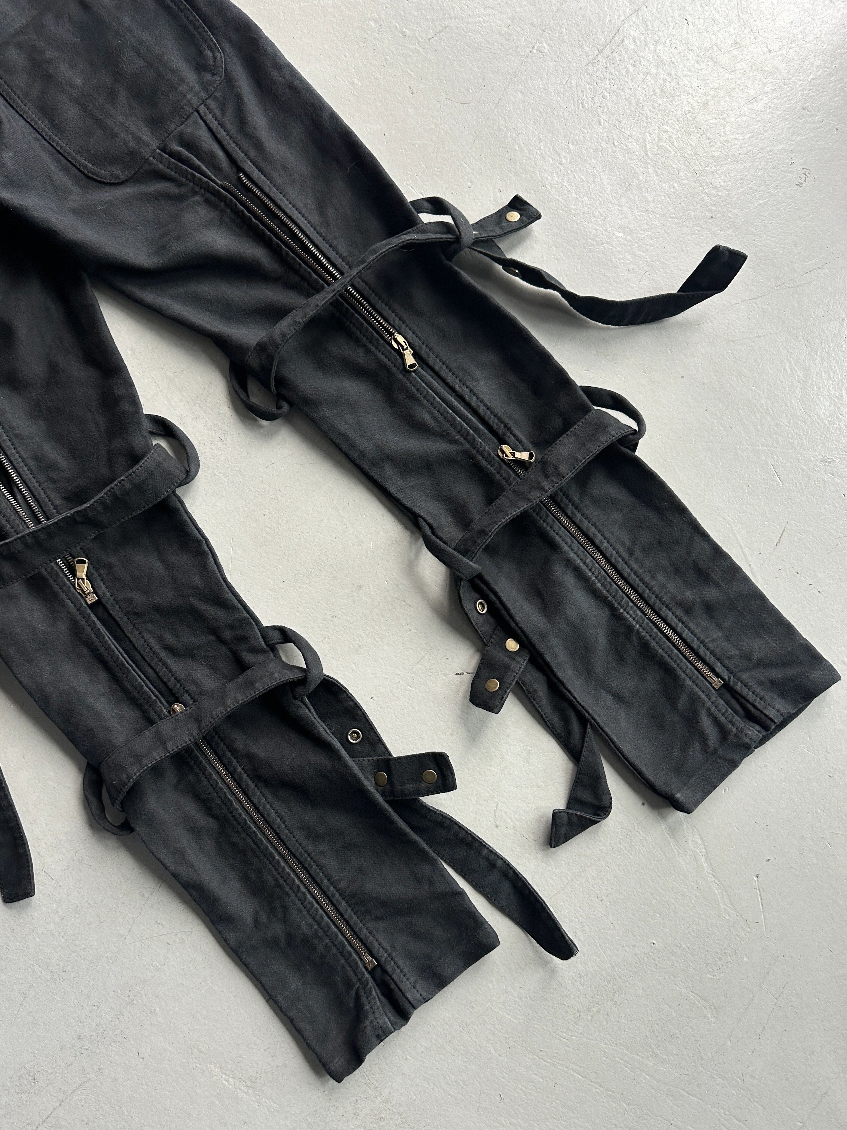 JIMMY TAVERNITI - late 1990s BONDAGE LOW WAIST TROUSERS