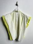 ISSEY MIYAKE - S/S 2014 LAYERED BLOUSE WITH CONTRASTING YELLOW INNERN LAYER