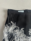 ANDREW GN - S/S 2001 FRONT APPLIQUÉ LAYERED SILK SKIRT