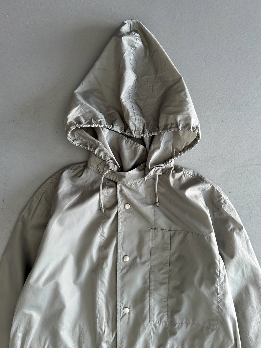 ISSEY MIYAKE WINDCOAT - 1980s FOLDABLE LONG WINDBREAKER JACKET