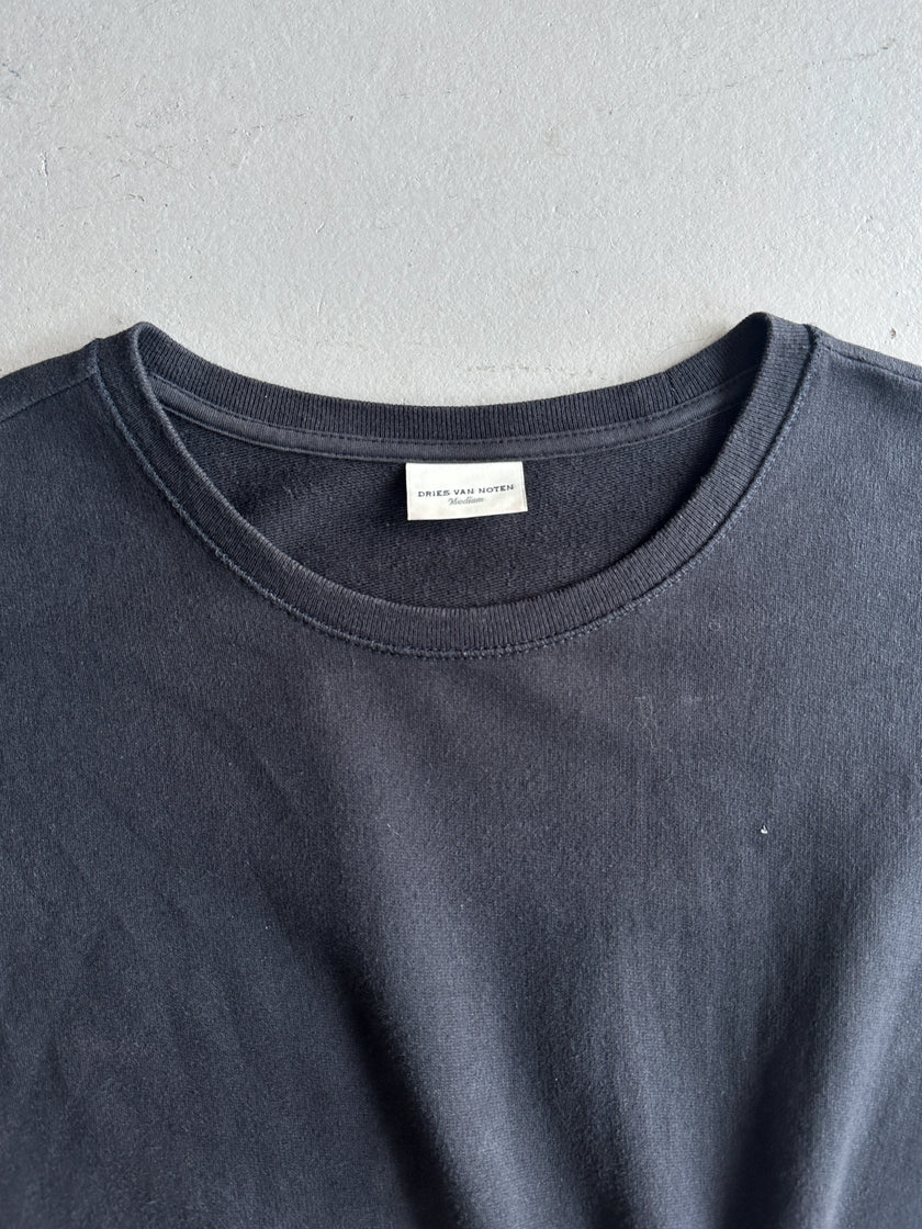 DRIES VAN NOTEN - 2000s T-SHIRT WITH DRAPING PANEL