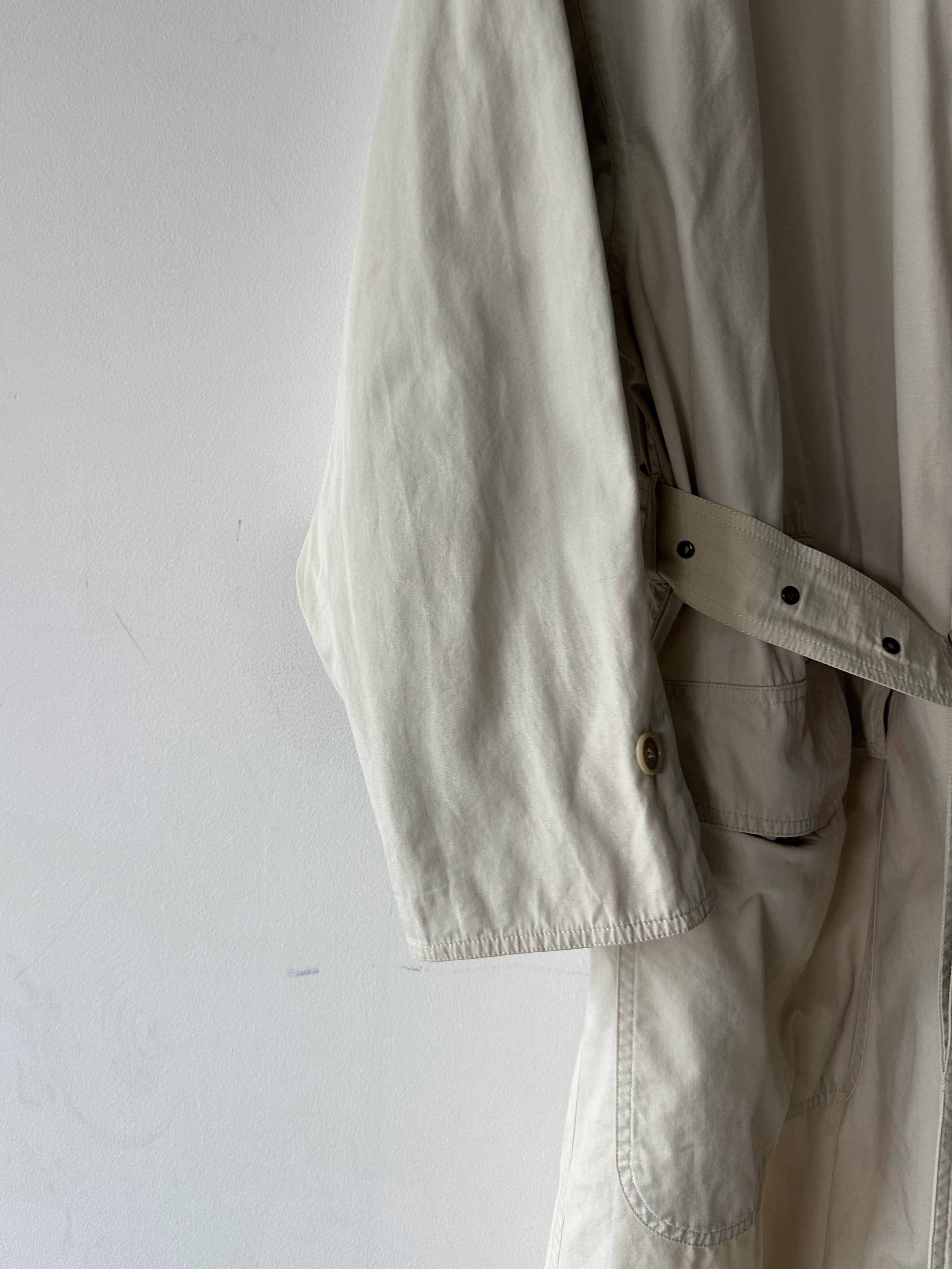 ALLEGRI - 1990s MARTIN MARGIELA ERA BELTED LONG TRENCH COAT