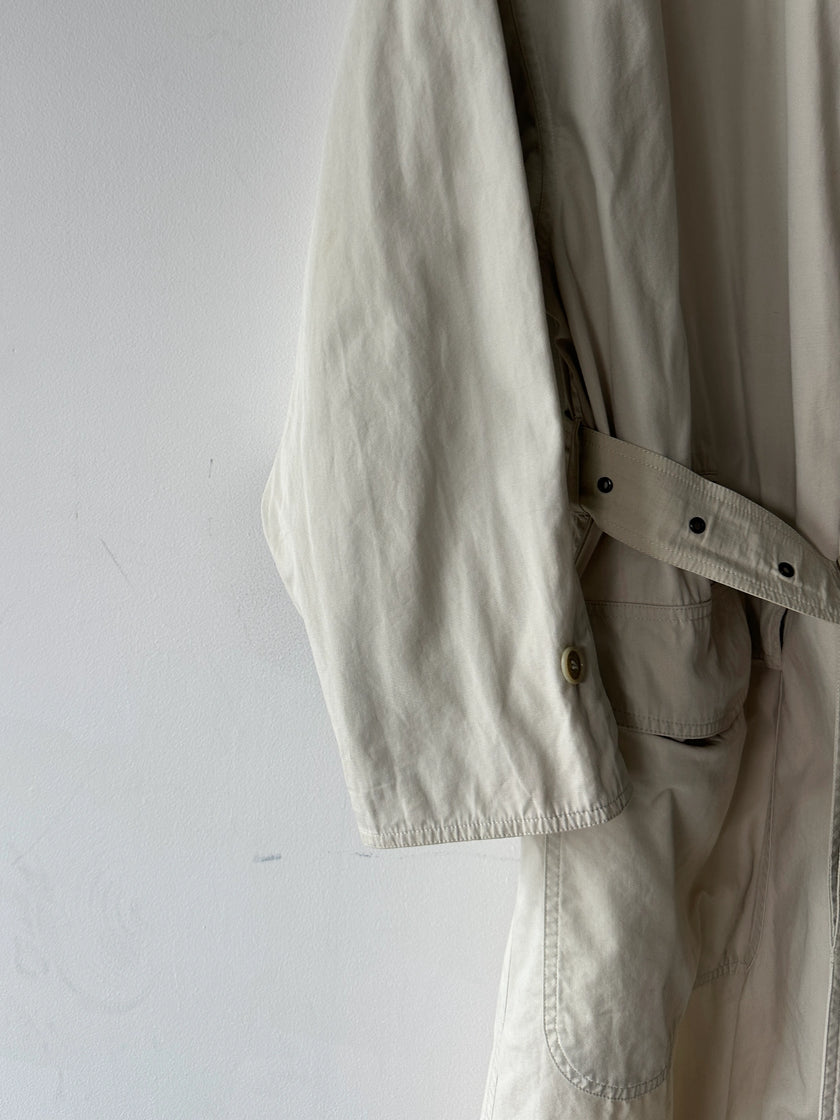 ALLEGRI - 1990s MARTIN MARGIELA ERA BELTED LONG TRENCH COAT