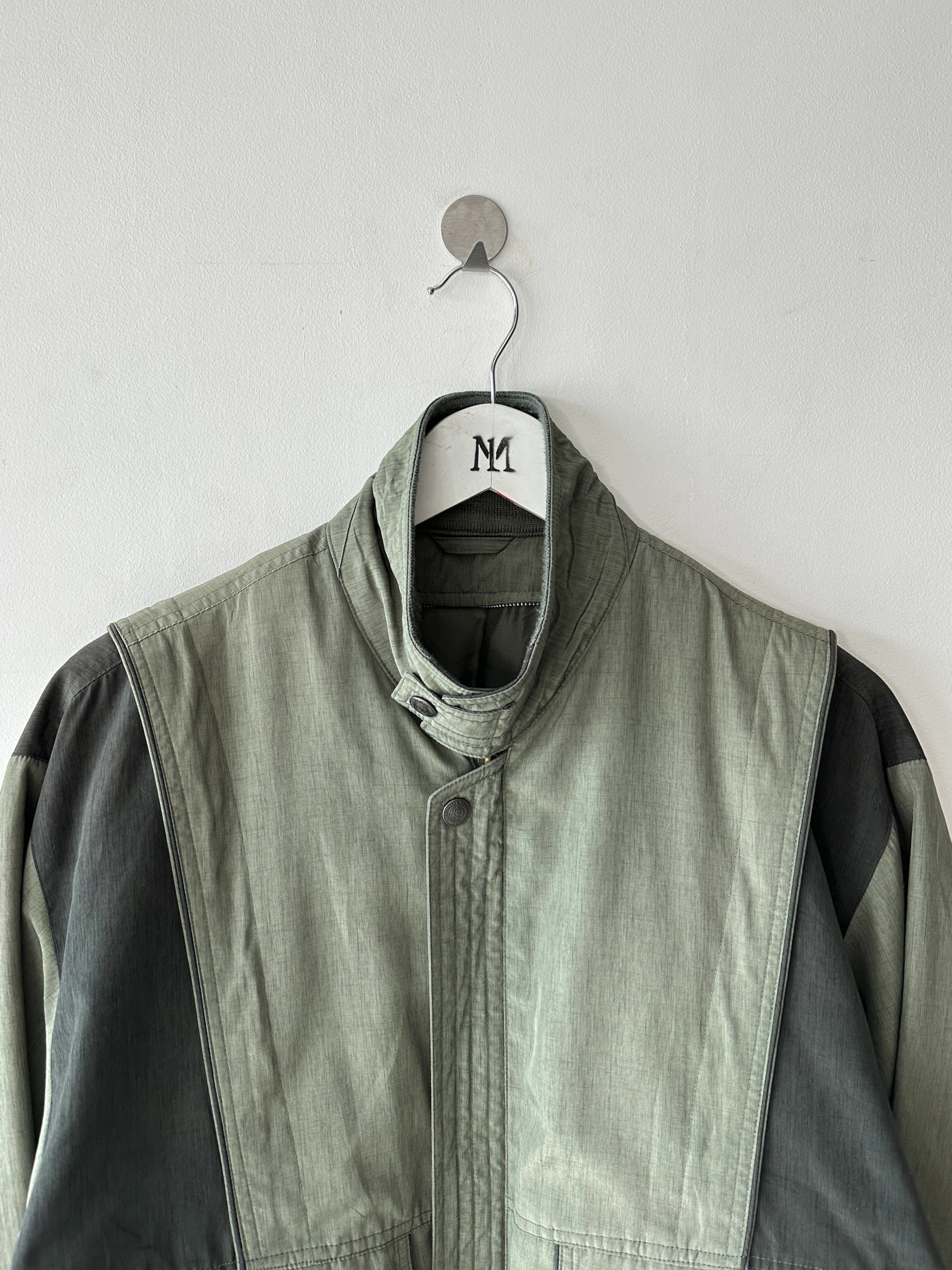 1990s COLOUR BLOCK BOMBER JACKET