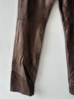 GIANFRANCO FERRÉ - early 2000s METALLIC LEATHER AND SUEDE TROUSERS