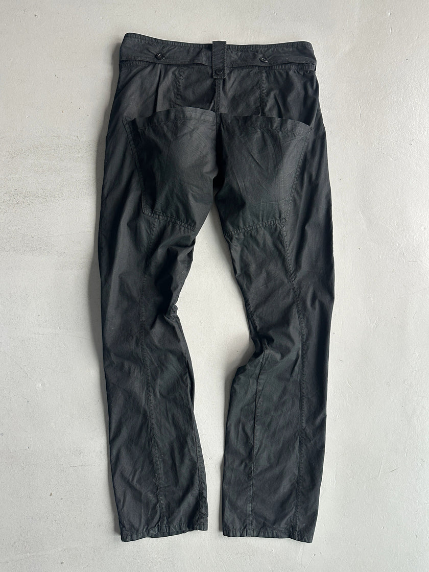 TAVERNITI - 1980s OVERSIZED MULTI POCKET AVANT GARDE TROUSERS