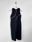 CLAUDE MONTANA - early 2000s JERSEY DRESS WITH ZIP DETAILING